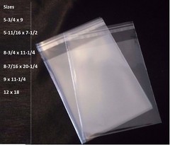 Clear Resealable Self Adhesive Seal Cello Lip & Tape Plastic Bag 1.2 mil (N)