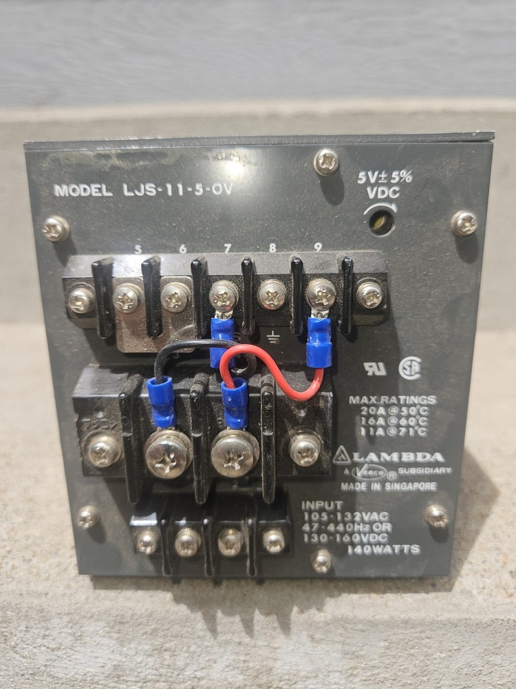 Vintage Used Lambda LJS-11-5-OV Power Supply 130-160VDC WESTERN ELECTRIC