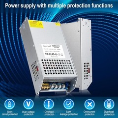 12V 125A 1500W DC Switching Power Supply Adapter PSU AC 110V / 12V-1500W