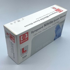 Synguard Nitrile Exam Gloves Powder-Free Blue large (1x 100/Bx)