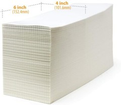 8000 Fanfold 4″ x 6″ Direct Thermal Labels Shipping Zebra Eltron 2844 ZP 450 505