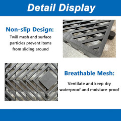 Lightweight Moisture-Proof Plastic Pallets for Indoor and Outdoor Use (6 Pcs)