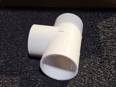 (QTY 10) Nibco 401-025 2-1/2 Inch Slip x Slip x Slip Schedule 40 PVC Tee White