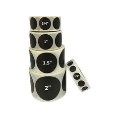 Blank 3/4″ (0.75″) Round Inventory Color Coding Labels 500/Roll (Choose Color)