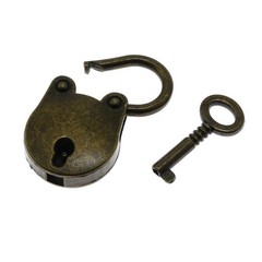 Antique Embossing Decorative Brass Hasp Clasp Latch Lock with Screws for Jewe…