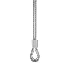 100 Pieces 1/8 inch Wire Rope Aluminum Sleeves Cable Crimps and 16 Pcs M3 Sta…