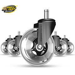 Office Chair Wheels Set of 5 – 3 Inch Roller Blade Wheels Office Chairs, Office