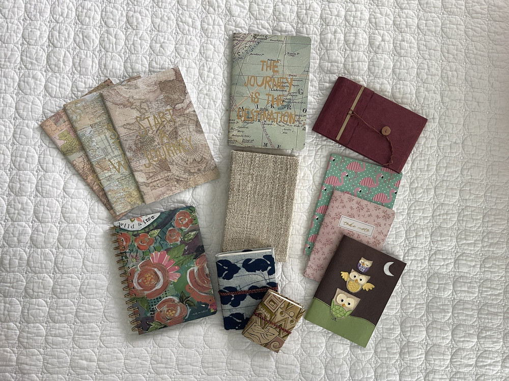 Journals (12) Mixed Lot Lined, Dot, Unlined, Watercolor, Travel, Nepali Lokta