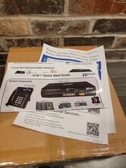 New XBlue X16 Plus Hybrid business phone system bundle with 4 digital phones