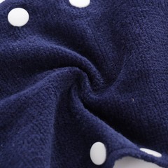 (6 PACK) TERRY CLOTH SNAP ON NAVY HARD HAT SWEAT BAND COTTON LINER CONTRUCTION