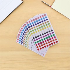 Self Adhesive Laser Color Coding Labels Assorted Shades for Home and Office Use