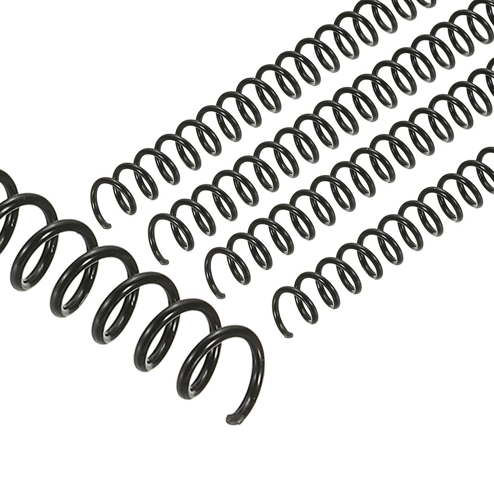 11mm(7/16″) Spiral Binding Coils, 20 Pcs Spirals 80 Sheet Capacity, Black