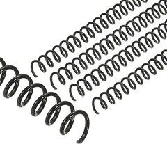 11mm(7/16″) Spiral Binding Coils, 20 Pcs Spirals 80 Sheet Capacity, Black