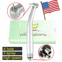 Dental High Speed Handpiece Push 3 Water Spray Air Turbine 4 Holes Fit KaV NSK