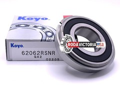 KOYO JAPAN 6206 2RS NR Deep Groove Ball Bearing 30x 62x16mm RUBBER SEALED + SNAP