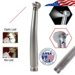 10* Dental LED Fiber Optic E-generator High Speed Handpiece Push Button 2 Hole