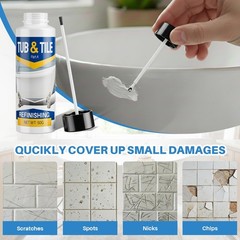 Tub and Tile Paint, 1.7 oz Paint for Fl Oz (Pack of 1), ‎White