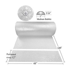 UBMOVE Medium Bubble Cushioning Roll 48″ Wide x 100 ft – Medium Bubbles 5/16″