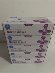 5 PK-MedPride-Powder-Free Nitrile Exam Gloves – Medium – 100 Per Box-500 Total