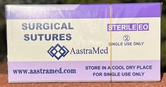 2/0 PGA Suture 24/Box Polyglycolic Acid Veterinary Surgical Dental, R-cutt 30mm