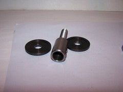 Motor Arbor 3 1/2” Length, 1 7/8″ Treads, 1/2″x 20TPI Threads, Adapter, #P452