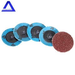 51Pcs 2″ Roll Lock Die Grinder Quick Change Sanding Disc 36 60 80 120 240 Grit
