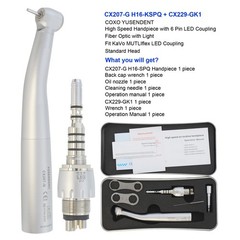 COXO Dental Handpiece Fiber Optic High Speed Turbine For KaVo MULTIflex 4 6 Hole