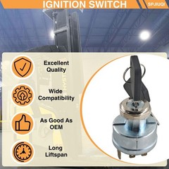 3 Position Ignition Switch w/key for Pollak Clark Forklifts Hyster