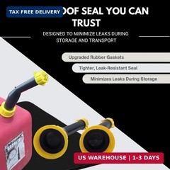 Mr Yellow Cap Gas Can Spout Replacement Kit – 1pack Universal Leakproof Angle Ga