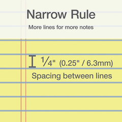 5 X 8 Legal Pads, 12 Pack, Narrow Ruled, Yellow Paper, 50 Sheets per Writing Pad
