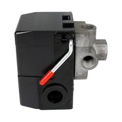 Pressure Switch Air Compressor 145-175 Psi 4 Port 26AMP w/0-200 psi Gauge & 200