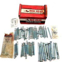 35 RED HEAD Concrete Anchors Trubolt WS-3836 Wedge 3/8″ x 3 3/4″ + Extras