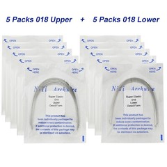 100PCS Dental Orthodontic Arch Wire Niti Round Rectangular Ovoid Natural 16X22