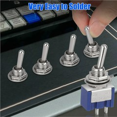 20Pcs MTS-101 2 Position Toggle Switch Kit 2 Pin SPST ON-OFF 6A 125VAC US Stock