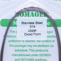 30×Dental Orthodontic Stainless Steel Round Arch Wires Ovoid Form 014 Upper