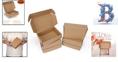 Reliable 6 Pack Cardboard Gift Boxes – 7x5x2 Inch for Small Business & Mailing