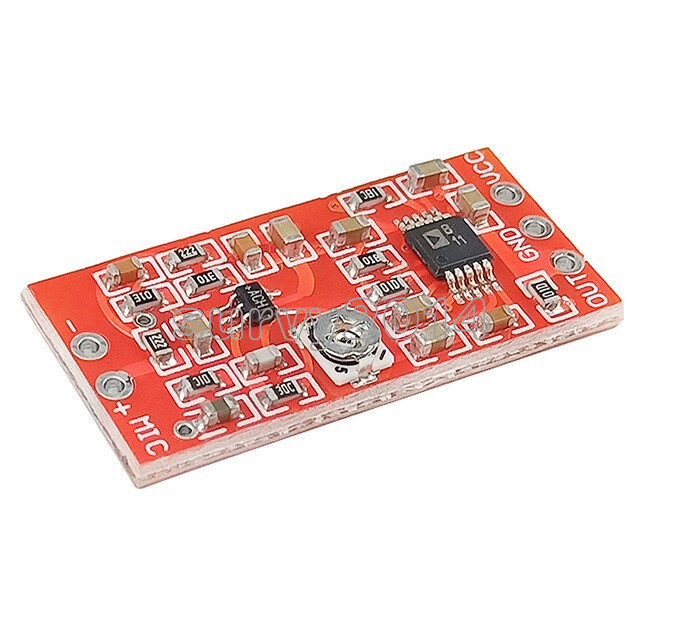 MAX4466 Electret Microphone Preamplifier Module With SSM2167 Voice Compression