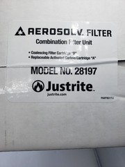Justrite 28197 Aerosolv Coalescing/Carbon Filter, Deluxe/Standard