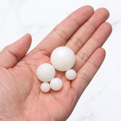 10-Pack Nylon Solid Plastic Balls, 0.5In(12.7mm) Precision Bearing Ball