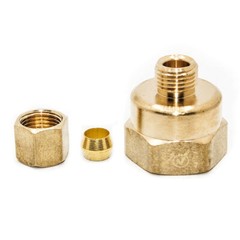 Thrifco 6966019 #66 5/8 Inch x 3/8 Inch Lead-Free Brass Compression FIP Adapter