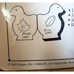 VTG Clown SHAPES ETC Creative Writing Book 10 Jumbo Sheets Art Paper NOS 1987 *
