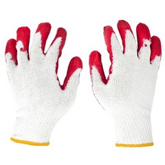 10x-300x Red Palm Latex Coated Commerical Working Safety Gloves – Made in Korea