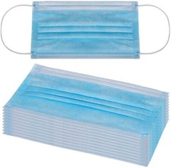 [50/100 PCS] Face Mask Disposable Non Medical Surgical 3-Ply Earloop Mouth Cover