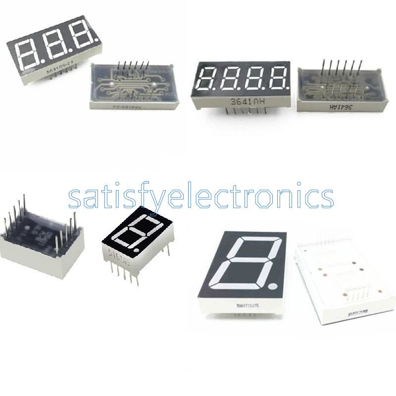7 Segment 0.56/1.8/0.36 /0.5inch 1/3/4 Digit Common Cathode/Anode Led Display