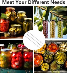 3 PCS Stainless Steel Pickle Fork, 8.6 Inch Long Handle Olive Fork, Cocktail