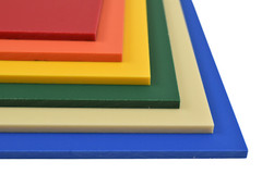 BuyPlastic Orange King ColorBoard Plastic Sheet 1/2″ x 12″ x 12″, Colored HDPE