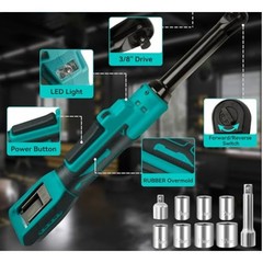 38 Inch Cordless Ratchet Wrench Electric Rechargeable Screwdriver 21V Battery