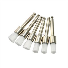 200 Pcs Dental White & Colorful Nylon Latch Flat Polishing Polisher Prophy Brush