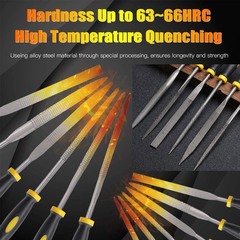 Glarks 18Pcs Assorted Wood Rasp Set Include 12Pcs Mini Hand Metal Files, A