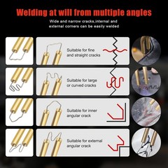 Plastic Welder Kit with Staples Copper Transformer Rapid Heating Car Repair
